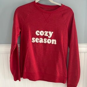 Sonoma Women’s Red Cozy Season Sweater Size Small
